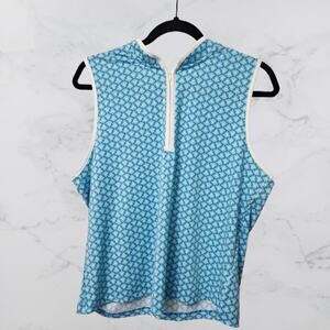 Sigrid Olsen Golf & Tennis Sleeveless Top 1/2 Zip XL